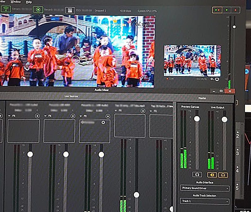 Audio mixing for Facebook Live only Audio mixing for Facebook Live only